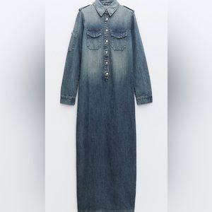 Denim dress Zara brand women size M